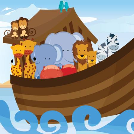 barca, noah, acqua, animali, mare Artisticco Llc - Dreamstime