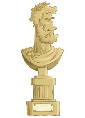 statua, uomo, busto, oro Dedmazay - Dreamstime