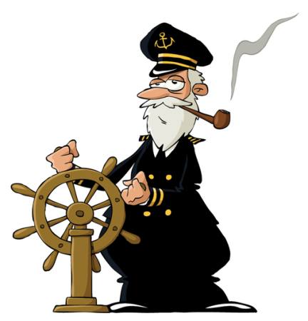 marinaio, mare, capitano, ruota, tubo, fumo Dedmazay - Dreamstime