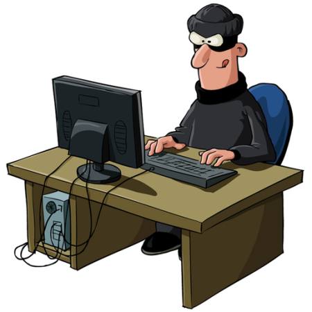 uomo, computer, hacker, ladro, maschera, il cracker Dedmazay - Dreamstime