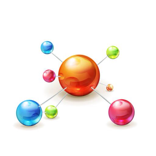 atomo, palla, palle, colore, colori, arancione, verde, rosa, blu Natis76