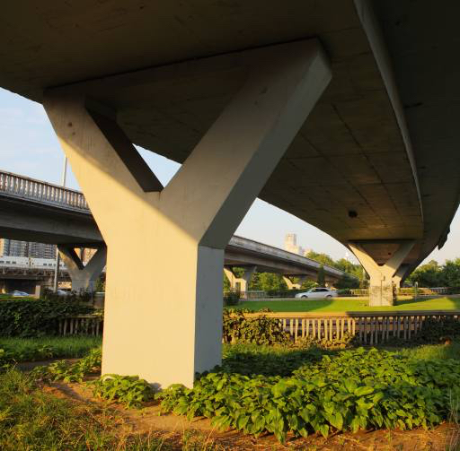 ponte, verde, automobili, autostrada, strada, fiori, auto Sang Lei (Sleiselei)
