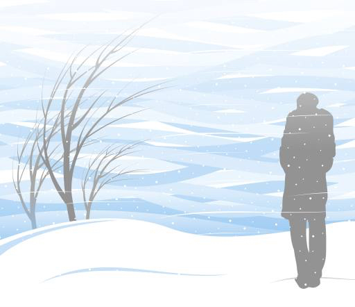inverno, neve, persona, uomo, bufera di neve, albero Akvdanil