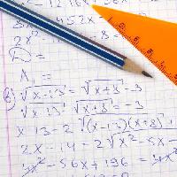 matita, i numeri, la matematica, arancio Dleonis
