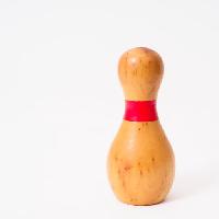 bowling, ciotola, rosso, legno, perno George Kroll (Daddiomanottawa)
