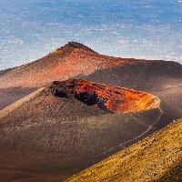 vulcano, eruzione, deserto, natura, cratere, paesaggio Martin Molcan (Martinmolcan)