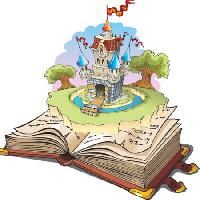 Pixwords L`immagine con storia, il castello, il libro, torri Ensiferrum - Dreamstime