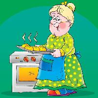Pixwords L`immagine con pane, forno, cuoco, fornello, verde, vecchio, nonna Alexey Bannykh (Alexbannykh)
