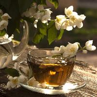 Pixwords L`immagine con tazza, te, fiore, fiori, bevanda Lilun