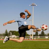 Pixwords L`immagine con il calcio, lo sport, palla, uomo, giocatore Stephen Mcsweeny - Dreamstime