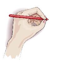 mano, penna, scrittura, le dita, matita Valiva