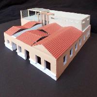 casa, piano, progetto, il modello, il tetto Dpikros