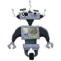 ruota, occhi, mano, macchina, robot Dedmazay - Dreamstime