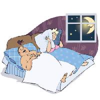 Pixwords L`immagine con uomo, donna, moglie, camera da letto, la luna, la finestra, la notte, il cuscino, sveglio Vanda Grigorovic - Dreamstime
