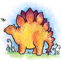 Pixwords L`immagine con dinosauro, animale, selvatico, farfalla, cartone animato Linda Duffy (Easystreet)